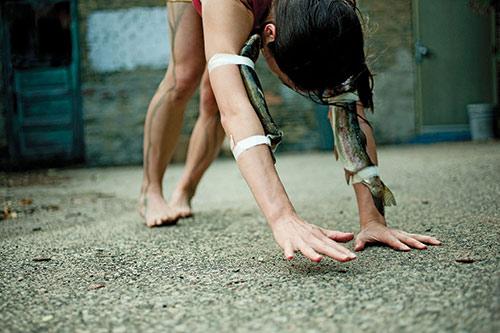 Emily Johnson, The Thank-you Bar, 2010, Performance, Courtesy Emily Johnson/Catalyst. Photo: Cameron Wittig