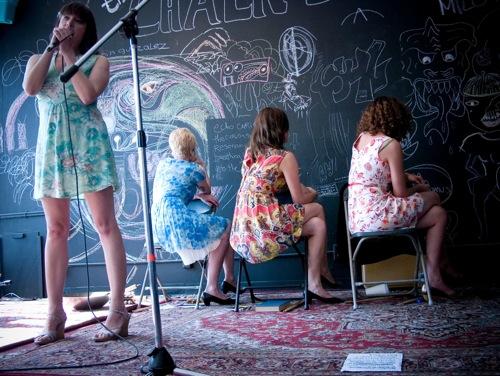 Sarah Paul Ocampo, Smog Covered Oranges, Night Jasmine, Performance at Echo Curio, Los Angeles, Courtesy the Artist, Photo: Tamala Polja