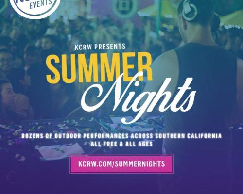 Summer Nights with KCRW flyer