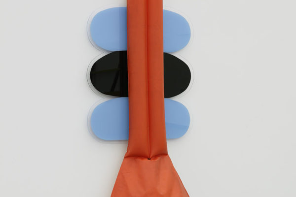 Silvestre Pestana, <em>Aros II</em>, 1969, PVC, painted acrylic, wood, wire, 51.57 x 22.83 x 5.5in., Collection The Serralves Foundation–Museum of Contemporary Art, Porto, Portugal. Photo: Filipe Braga, © The Serralves Foundation. Courtesy the Artist and The Serralves Foundation