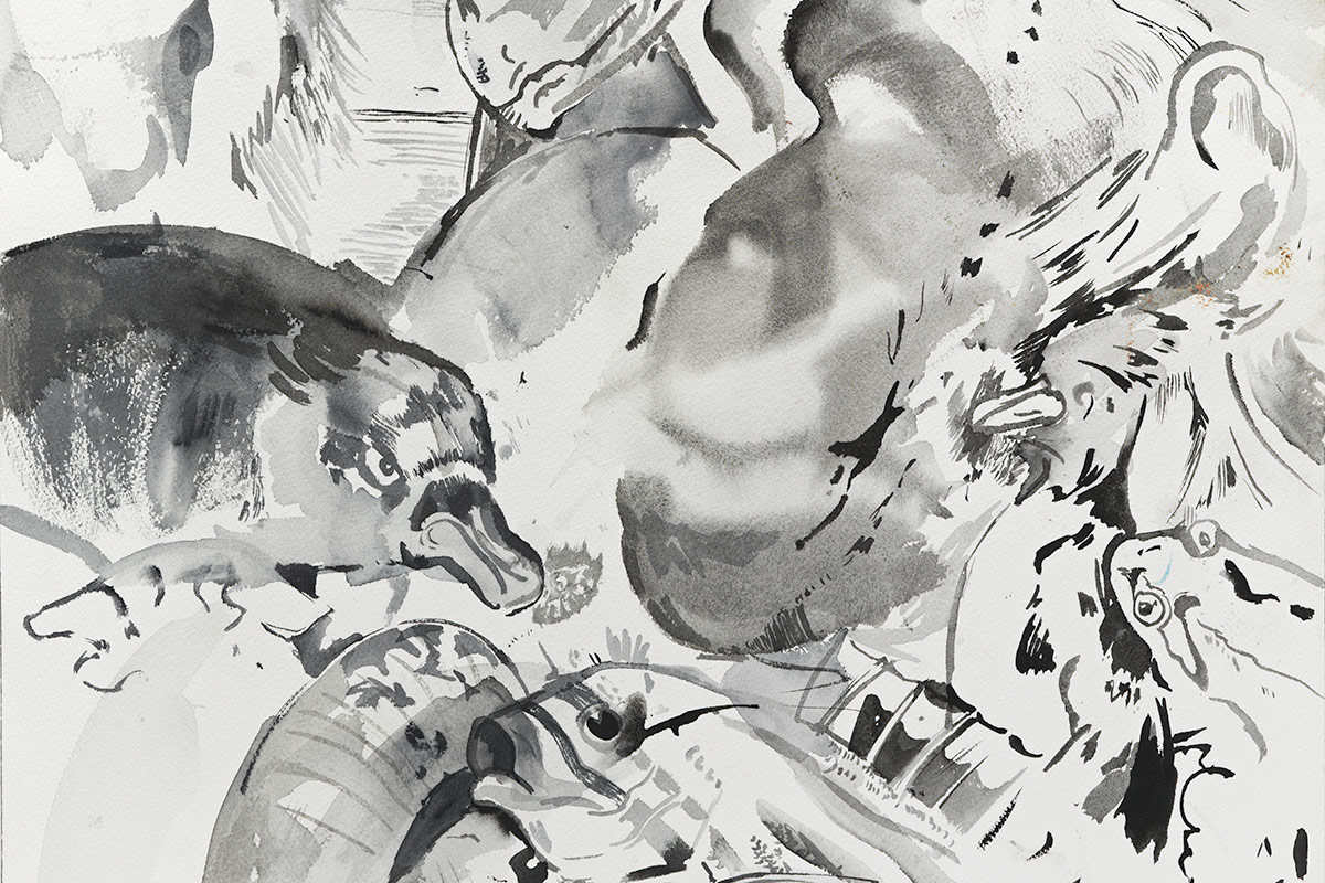 Cecily Brown, Untitled (Bestiary)(detail), 2011