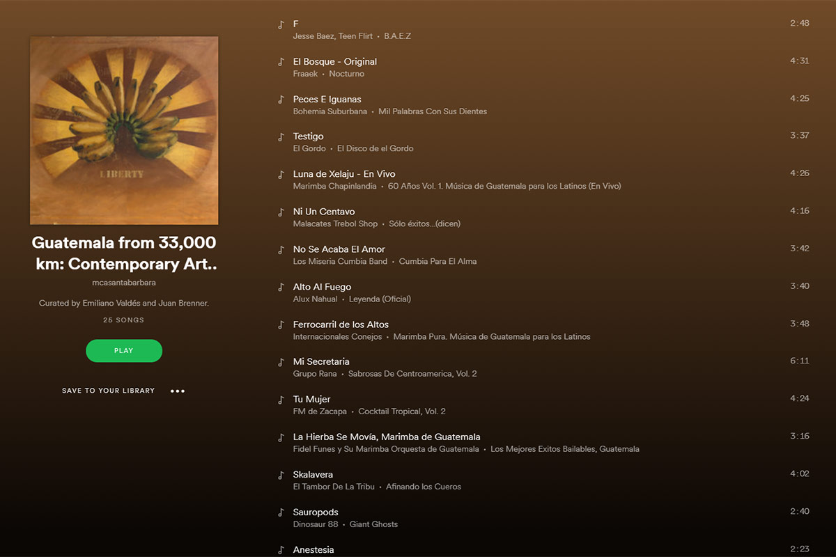 Spotify playlist header image