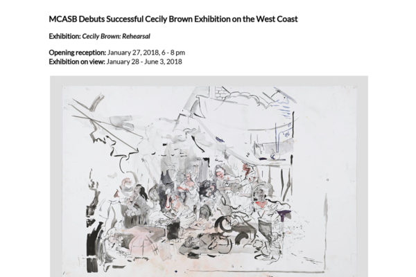 Cecily Brown Press Release Header Image