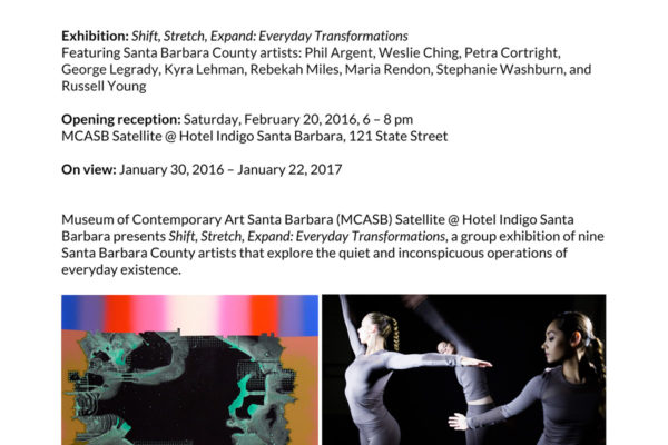 Shift, Stretch, Expand: Everyday Transformations Press Release Header Image