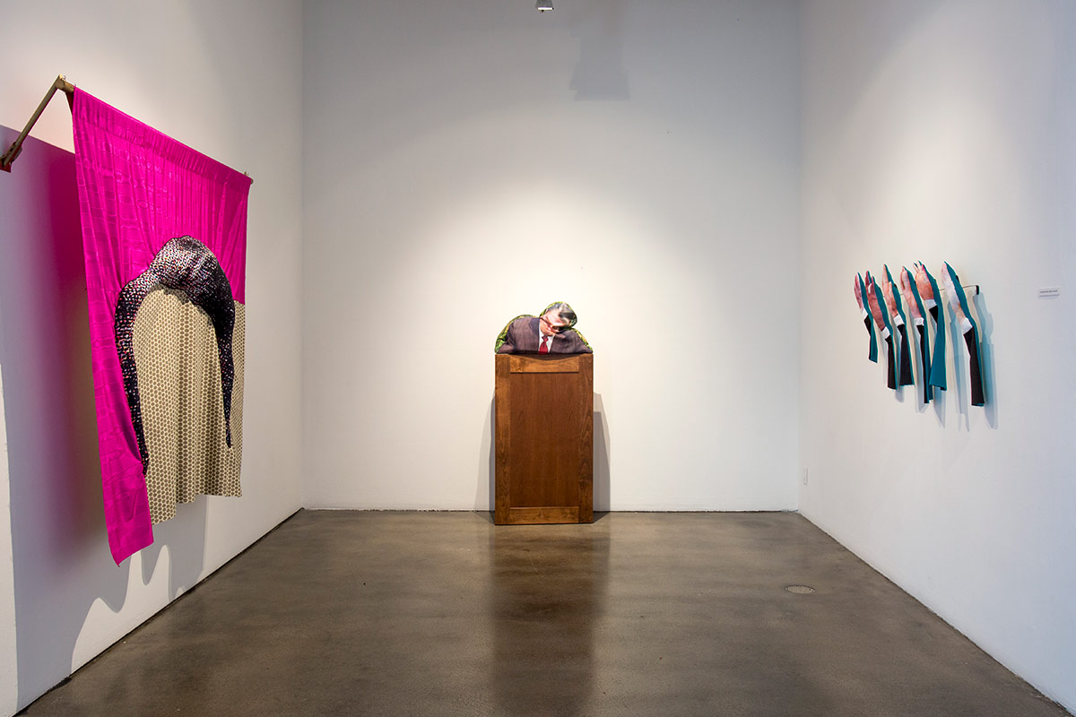 Bean Gilsdorf, <em>Soft Actor</em>, January 22, 2017 – April 30, 2017, Curated by Brooke Kellaway and Patricia Maloney as part of the Bloom Projects Exchange Series, Image courtesy of MCASB and Brett Bollier Bean Gilsdorf, Soft Actor