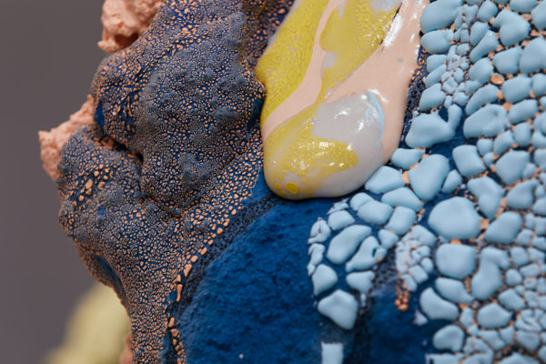 Brian Rochefort, <em>Moss</em>, 2019, Ceramic, Glaze, Glass Fragments, Photo Courtesy Alex Blair © 2019