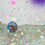 Lara Favaretto, Tutti giù per terra / We all fall down, 2004, 1 ton of confetti joker lux, talcum powder, 4 hermetic stage ventilators, Installation dimensions variable, Photo Courtesy Alex Blair © 2019