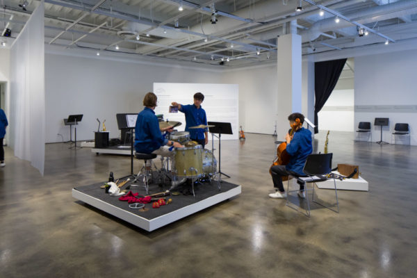 Christian Marclay, <em>Shuffle</em>, 2007, Kunsthalle for Music, Museum of Contemporary Art Santa Barbara, 2019, Courtesy MCASB, Photo: Alex Blair.