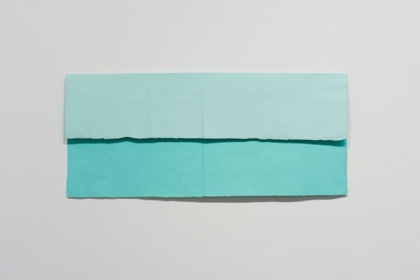 N. Dash, <em>Commuter (2)</em>, 2019, Acrylic, paper, 13.5 x 30 in (34.29 x 76.2 cm), Courtesy the Artist and Museum of Contemporary Art Santa Barbara, Photo: Alex Blair.