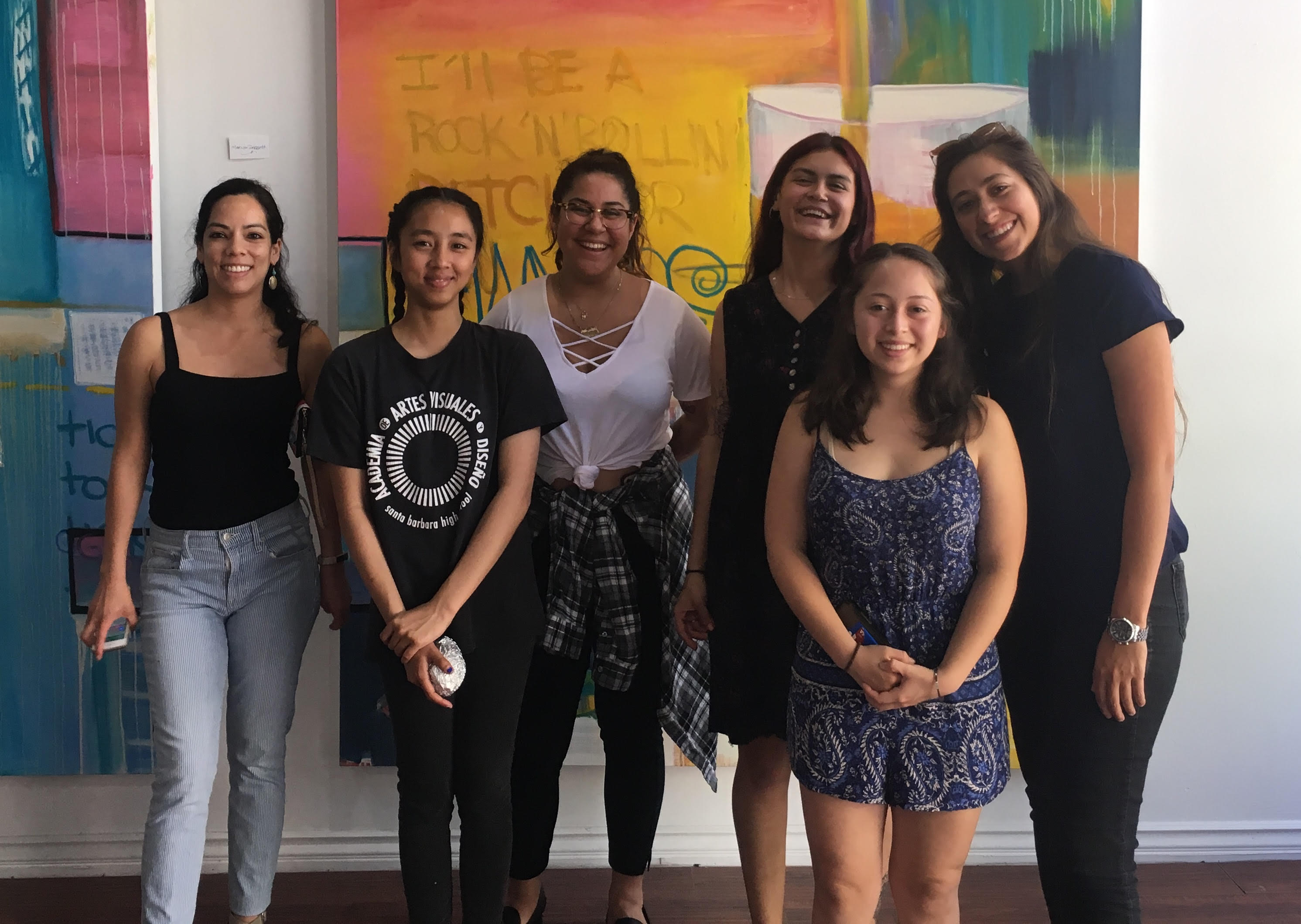 From left to right: Ana Urquiaga, Maia Mislang, Samantha Atherton, Sage Gaspar, Sera Quinteros, and Sarah Dildine. Not Pictured: Gabe Cardenas.