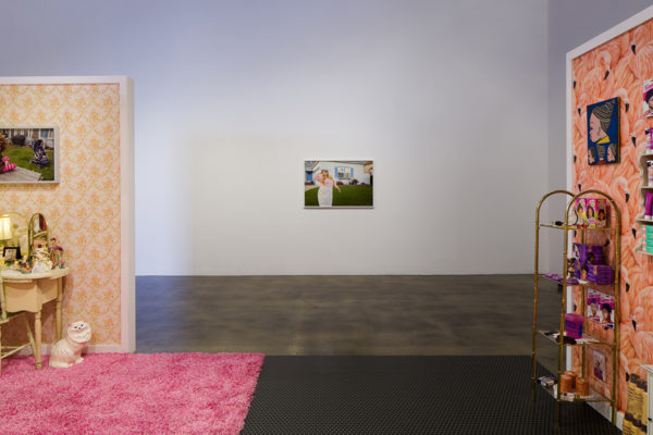 Bloom Projects: Genevieve Gaignard,  <em>Outside Looking In</em>, Installation View, Museum of Contemporary Art Santa Barbara, 2020, Photo: Alex Blair.