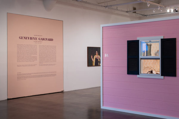 Bloom Projects: Genevieve Gaignard, <em>Outside Looking In</em>, Installation View, Museum of Contemporary Art Santa Barbara, 2020, Photo: Alex Blair.