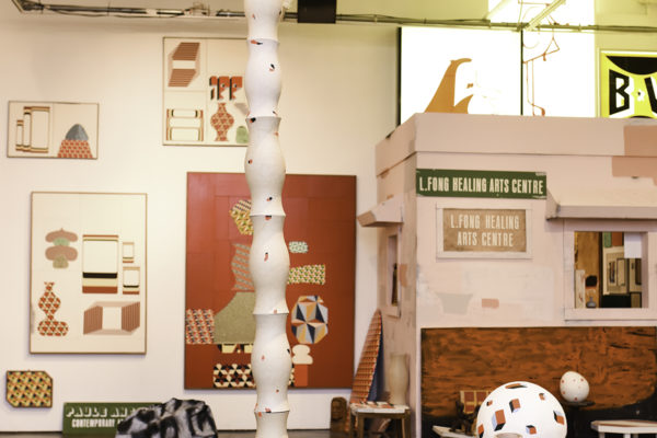 Barry McGee: SB Mid Summer Intensive, Installation View, Museum of Contemporary Art Santa Barbara, 2018, Photo: Brian Forrest.