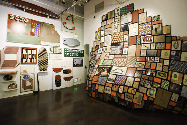 Barry McGee: SB Mid Summer Intensive, Installation View, Museum of Contemporary Art Santa Barbara, 2018, Photo: Brian Forrest.