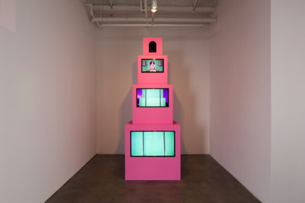 Shana Moulton: <em>The Invisible Seventh is the Mystic Column</em>, Installation View, Museum of Contemporary Art Santa Barbara, 2021, Courtesy the Artist and MCASB, Photo: Alex Blair.