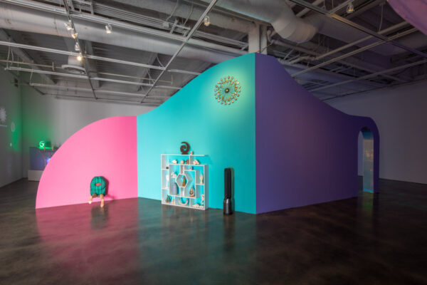 Shana Moulton: <em>The Invisible Seventh is the Mystic Column</em>, Installation View, Museum of Contemporary Art Santa Barbara, 2021, Courtesy the Artist and MCASB, Photo: Alex Blair.